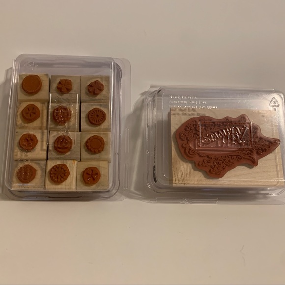 “Stamp n Up” 6 NEW Sets of 34 Red Rubber Wood Base stamps for Scrapbooking - Picture 6 of 16